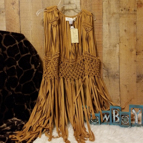 Vintage Havana Jackets & Blazers - NWT Vintage Havana Fringed Vest